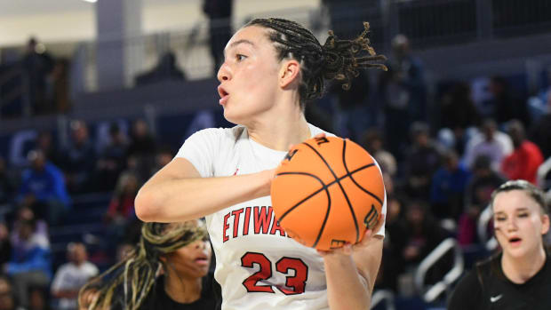 Etiwanda vs. Sierra Canyon in the CIF Southern Section Open Division girls basketball final at Cal Baptist University on Friday, Feb. 23, 2024.